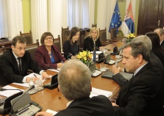 19 March 2015 The National Assembly Speaker in meeting with the European parliamentarians